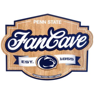 Penn State FanCave Est. 1855 "Where Fans Meet Fans" 3D sign
